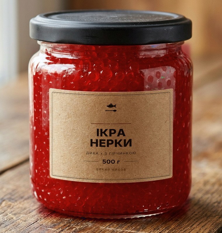 Банка ікри нерки «Ікорна Справа», 500 г
